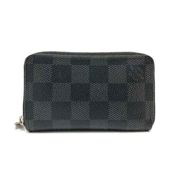 Auth LOUIS VUITTON N63076 Damier Graphite zip-around coin purse coin purse - Picture 14 of 16